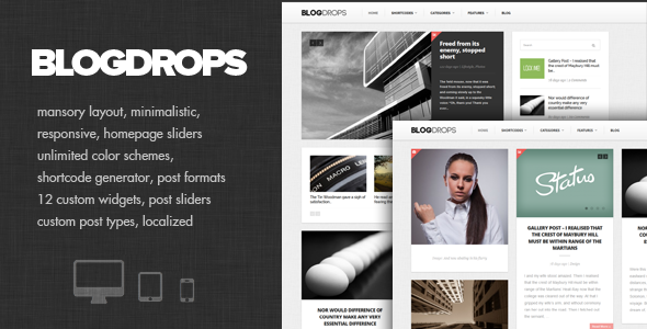 Blogdrops 博客 WordPress主题模板-创客云