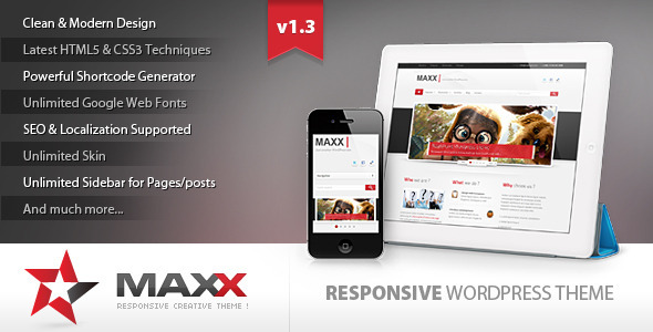 Maxx 漂亮简洁的企业 WordPress主题模板-创客云