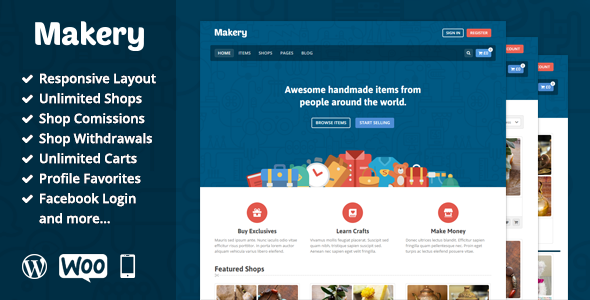 Makery C2C 交易市场 WordPress主题 v1.12-创客云