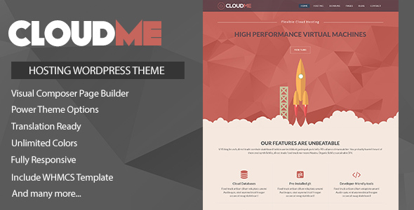 Cloudme Host - WordPress Hosting Theme + WHMCS-创客云