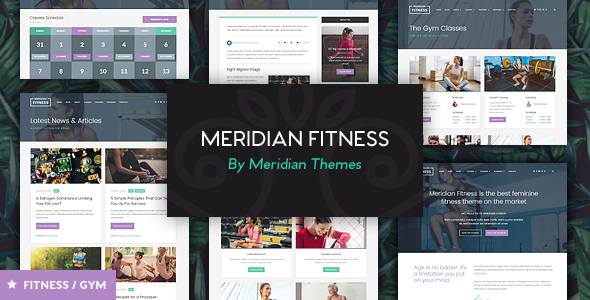 Meridian Fitness 健身 WordPress主题-创客云
