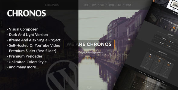 Chronos 视差单页 WordPress主题-创客云
