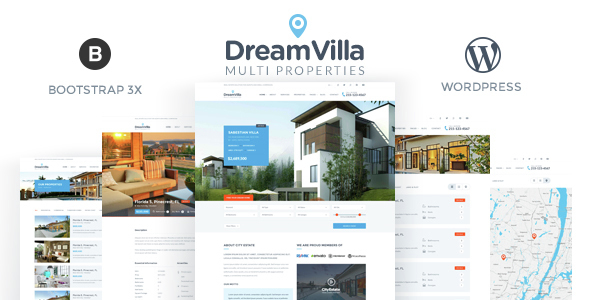 DreamVilla 地产置业 WordPress主题-创客云