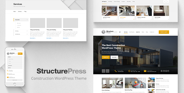 StructurePress 建筑园林设计模板WordPress主题-创客云