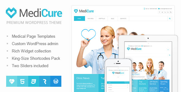 MediCure 医疗健康 WordPress主题 v1.4.1-创客云