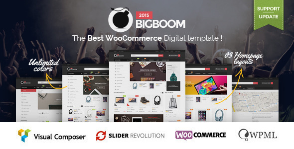 Bigboom 购物商城 WordPress主题 v1.2.3-创客云