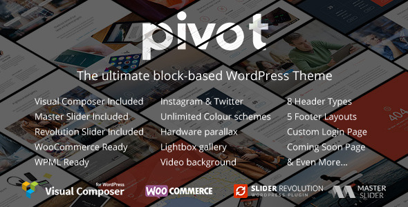 Pivot 多用途响应式WordPress主题-创客云