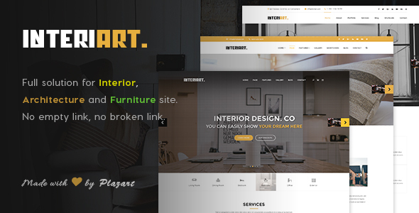 InteriArt - Furniture & Interior WordPress Theme-创客云