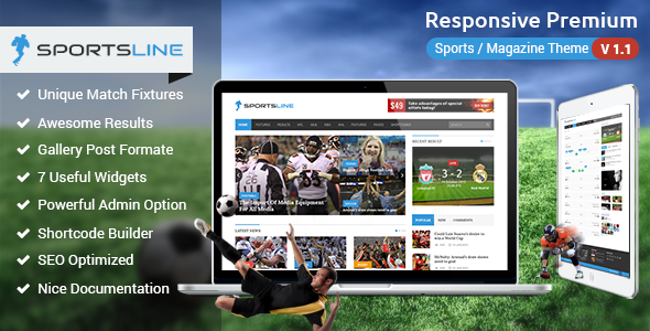 Sportsline 体育新闻 WordPress主题 v2.6-创客云