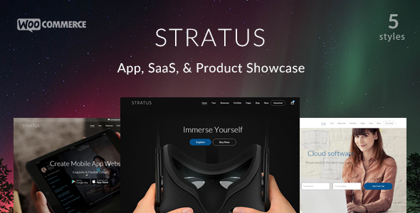 Stratus App/产品展示 WordPress主题 v1.1.1-创客云