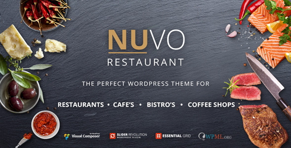 NUVO 餐饮餐厅WordPress主题-创客云