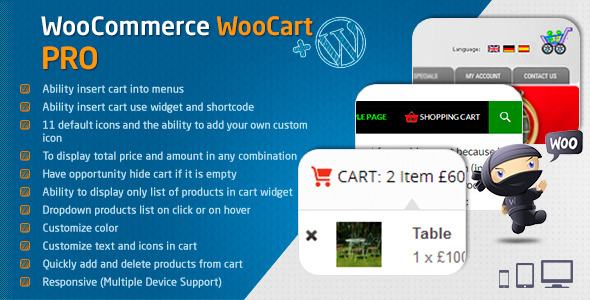 WooCart Pro v2.5 WooCommerce购物车插件-创客云