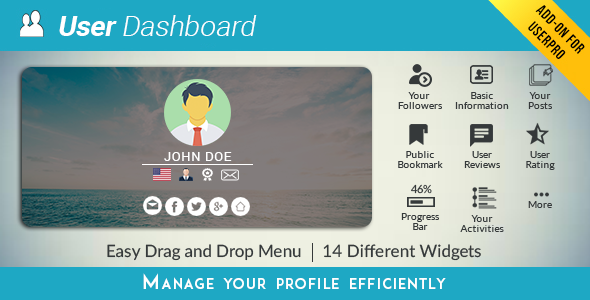 UserPro Dashboard v3.7 用户面板WordPress插件-创客云