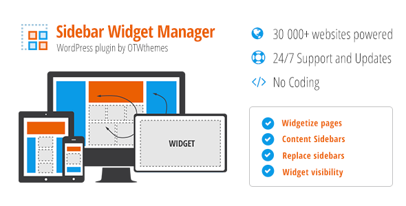 Sidebar & Widget Manager v3.24 侧边栏小工具WordPress插件-创客云