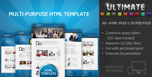 Ultimate 响应企业 HTML5模板-创客云