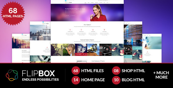 创客源码自适应 FlipBox 商务企业 HTML5模版-创客云