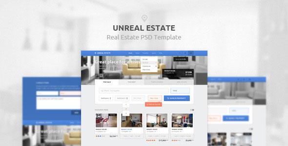 Unreal Estate 地产租售置业 PSD网站模板-创客云